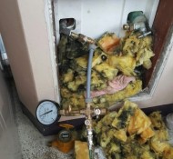 군포누수 아파트누수탐지 배관누수 공사 현장 1